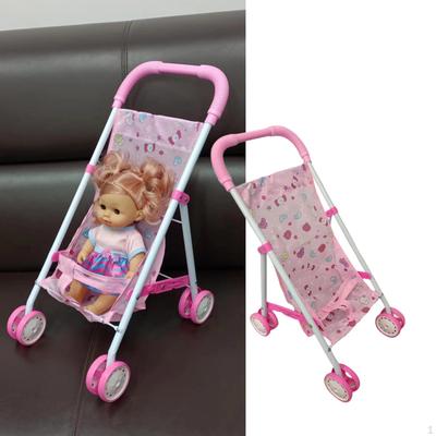Baby Doll Stroller Role Play Accessories Interactive Toy for 3 Year Old Kids