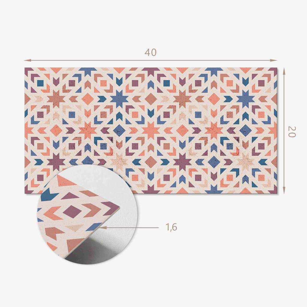 Samoprzylepna Dekoracja Z Grafiką Do Biura Lub Gabinetu Geometryczne Wzory W Harmonii 10X40X20 Cm
