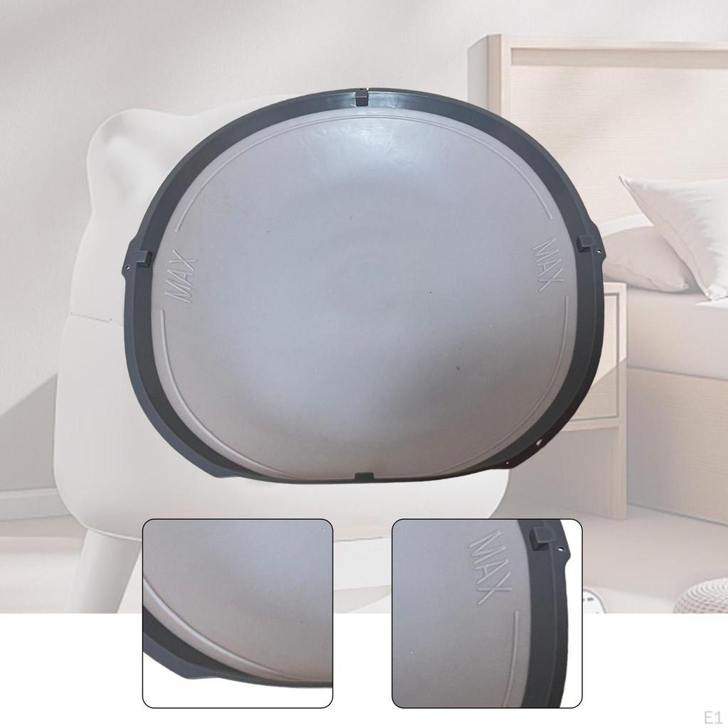 Cat Litter Box Silicone Mat Pad Easy Installation Maintenance Gray Component Pet Supplies