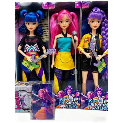 K-POP Demon Hunting Girl Group Anime 11.5-Inch 12-Jointed Puppet with Rainbow Lights