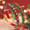 Christmas Headband Red Green Bell Decor Girls Headdress Holiday Season Party Hair Hoop Hair Accessory