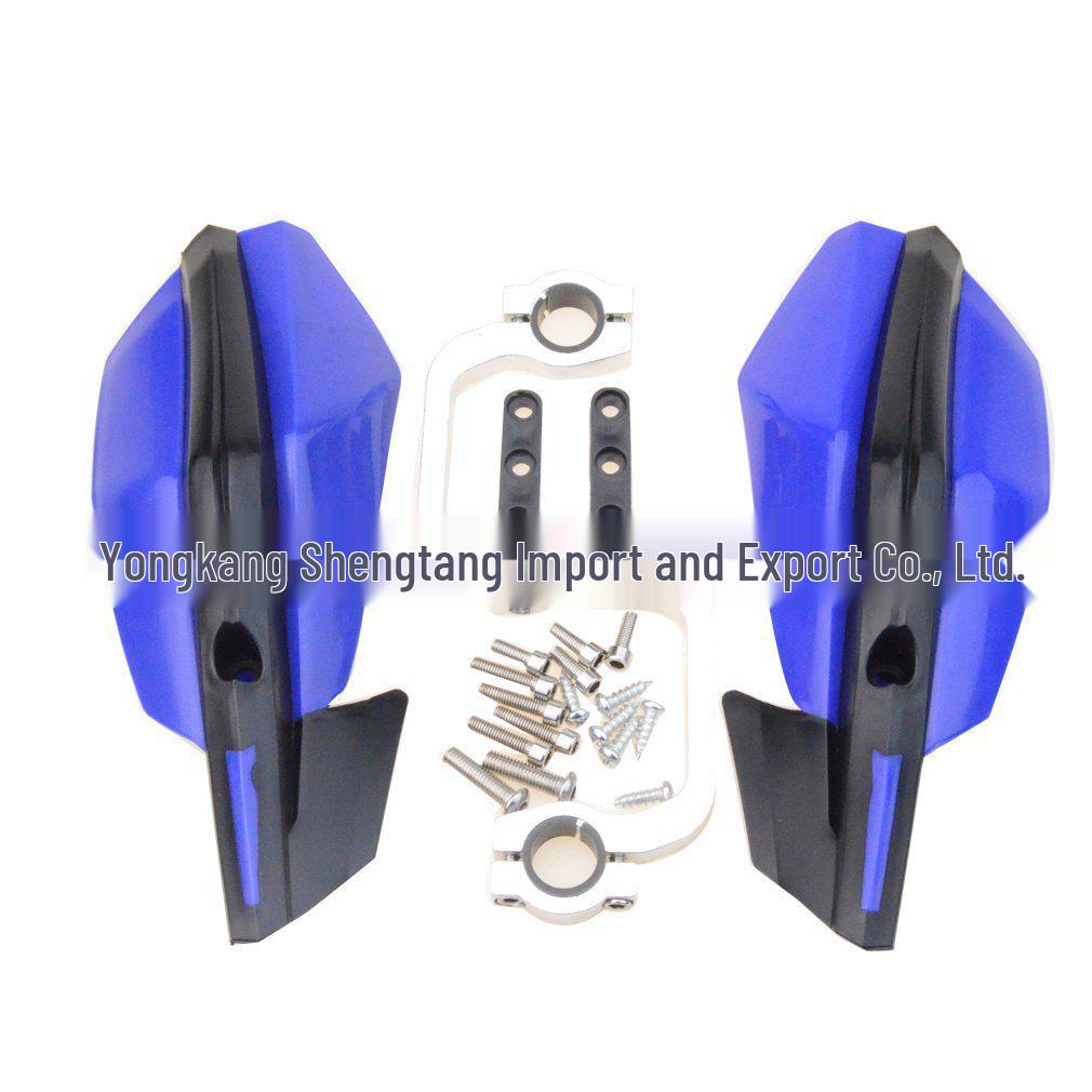 GOOFIT Blue 22mm Cross Handlebar Handguard for ATV & Off-road Motorcycle/Bicycle 22mm
