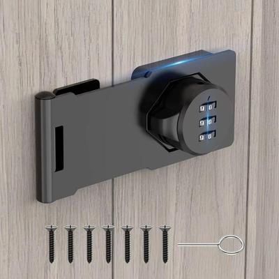Keyless Security Cam Lock Household Cabinet Password Hasp Locks Anti-Theft Combination Lock Zinc Alloy Password Drawer Locks