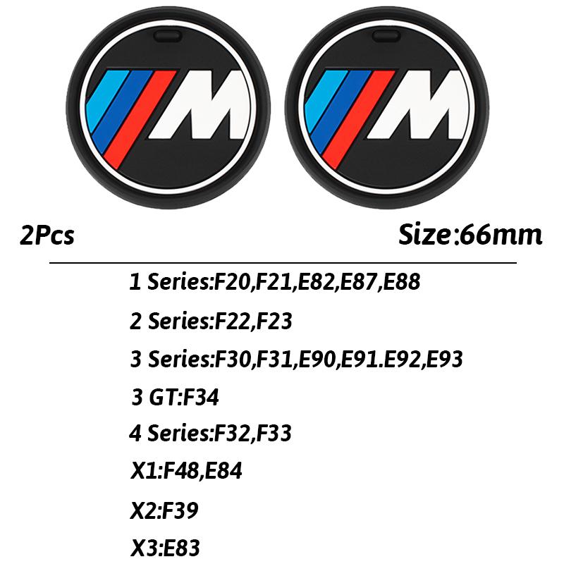 2Pcs Car Coasters Silicone Non-Slip Water Cup Mat Drink Pads Sticker For BMW G30 G32 G01 G02 G05 G06 G07 G26 G23 G22 F40 F20 G08