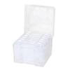 5 X 7 Inch 4 X 6 Inch Photo Storage Box Plastic Material Clear Transparent Storage Container Flip Cover Handle Included