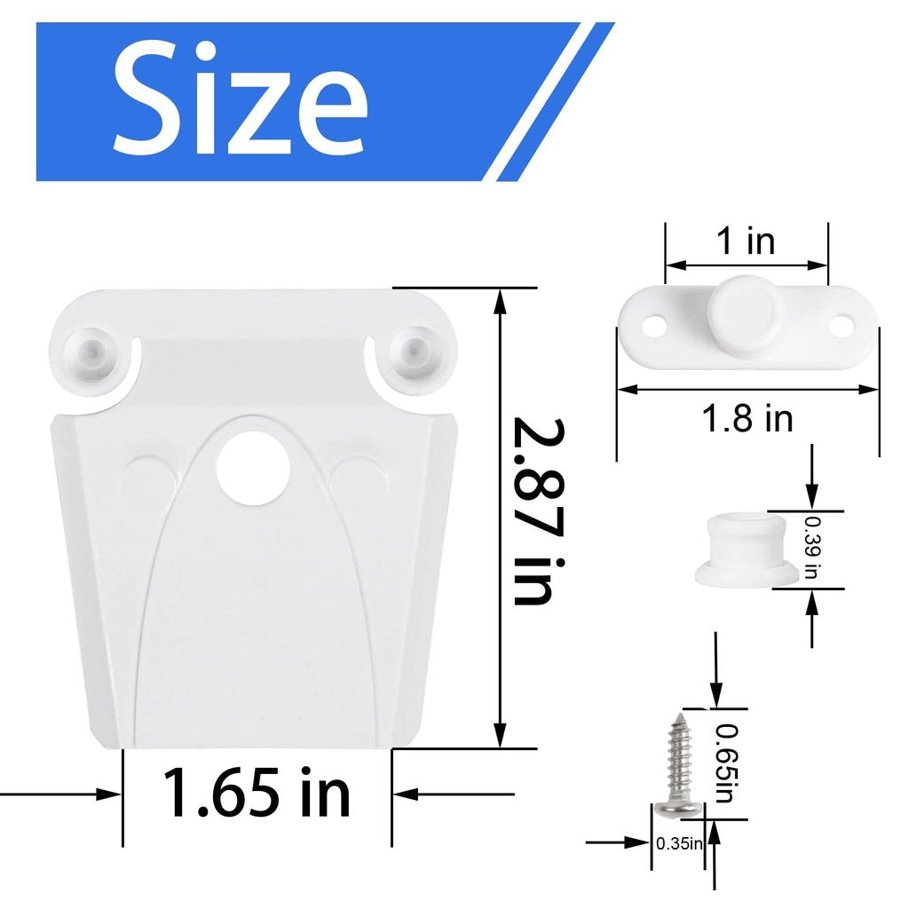 Igloo Cooler Latch Post and Screw Replacement Cooler Latch Plastic Latch Set Igloo Cooler Latch Replacement Kit LBB-Parts High-Strength (2-Pack)