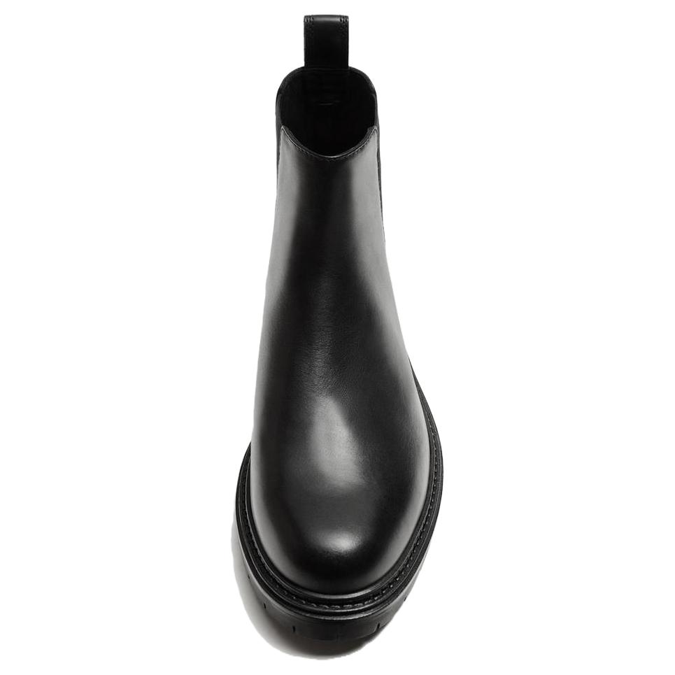 Zara Comfortable Fashionable Simple Short Chelsea Boots Men Boots Black 12036420800