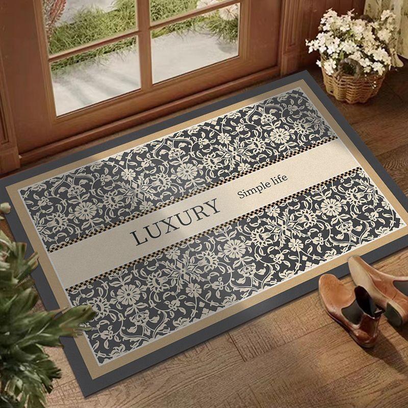 Entrance Door Floor Mat, Dirt-Resistant, Anti-Slip, Scratch-Off And Water-Absorbing Diatomite Carpet For Home Decoration