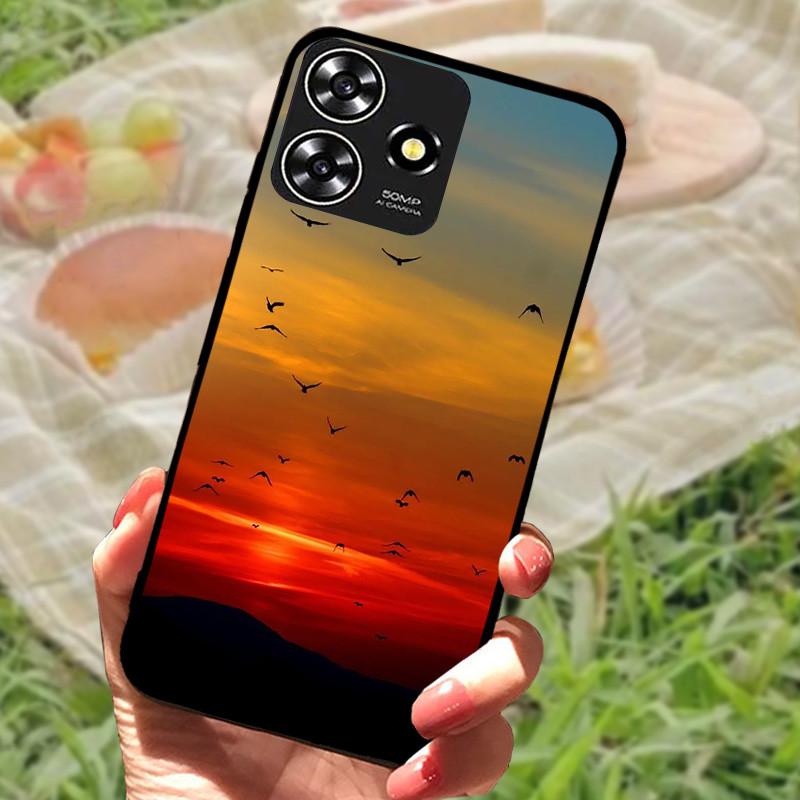 Für ZTE Blade V50 Smart Case Hülle Silikon Weich Marmor Schwarz Bumper Funda Coque für ZTE V50 Design 4G Schutz V50Smart