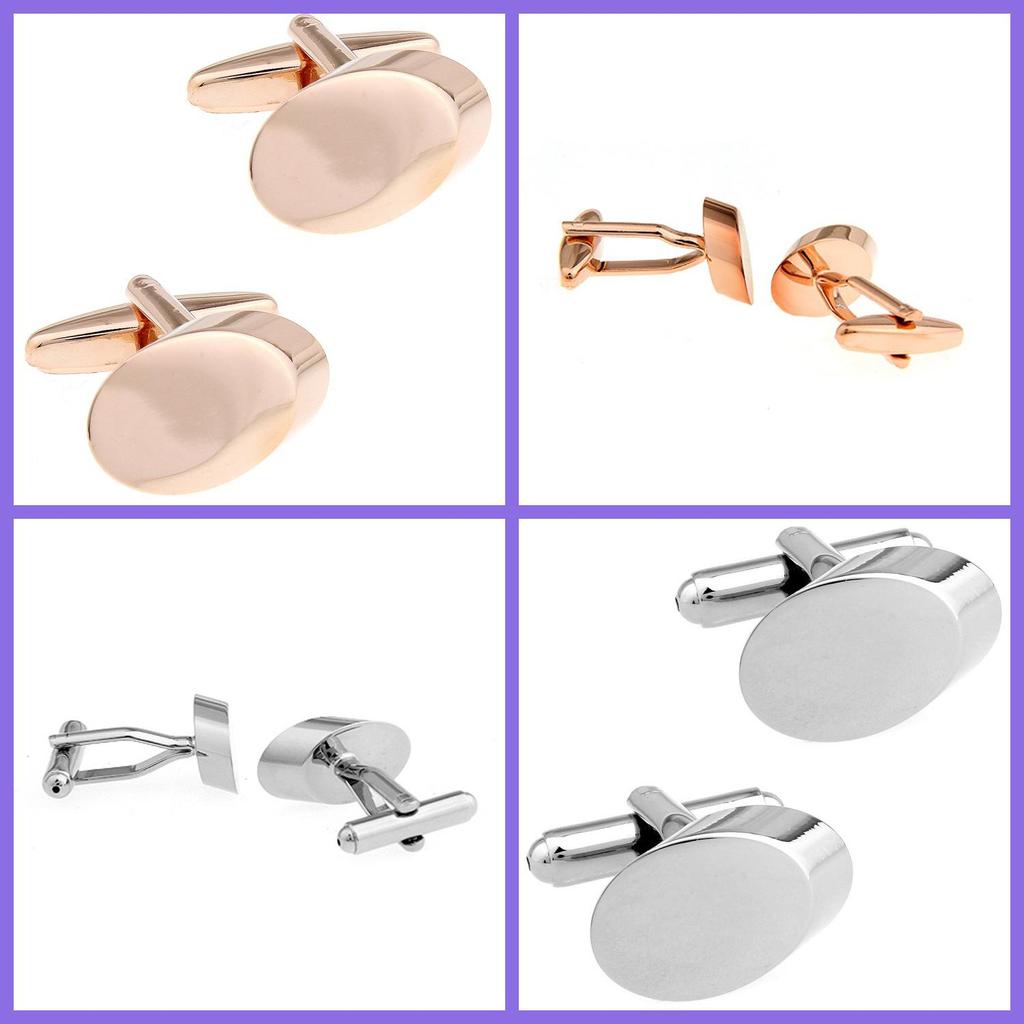 V-förmige Metallmanschettenknöpfe mit lasergraviertem Logo und gebürsteter Oberfläche