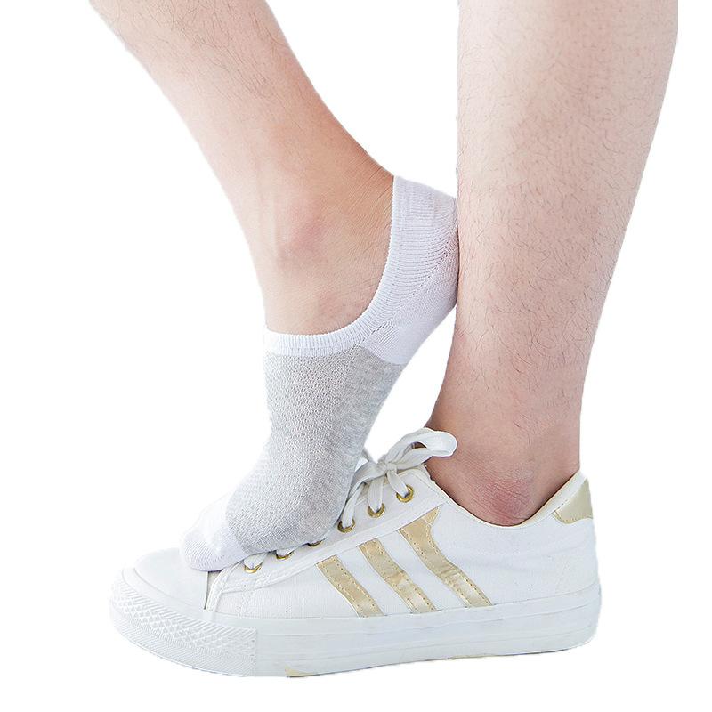 5 Pairs/lot Men Socks Stretchy Shaping Teenagers Short Sock Suit for All Season Non-slip Durable Male Socks Hosiery