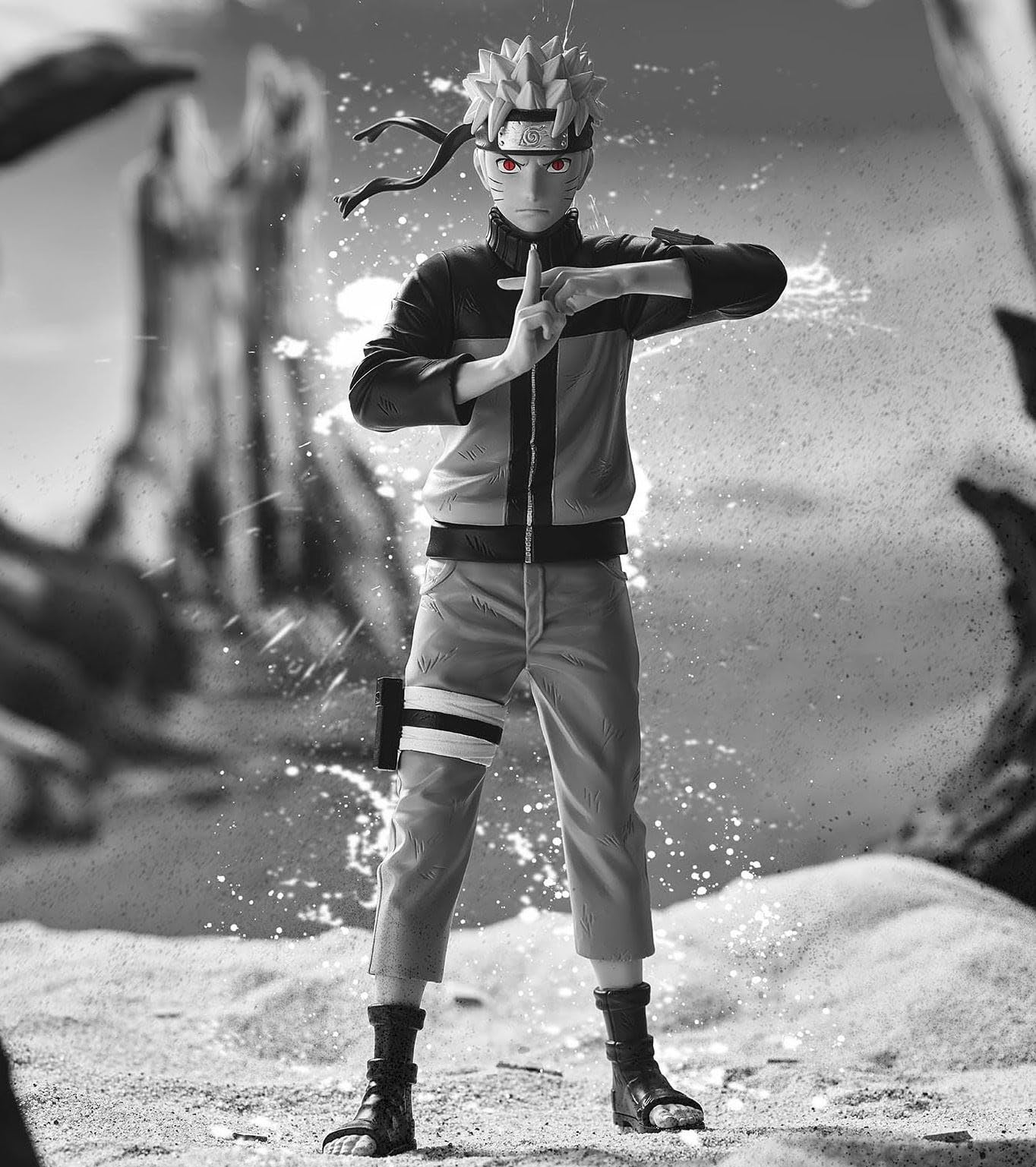 NARUTO Naruto Figure Uzumaki Naruto Noir Edge Collection 23cm - - - Size Approx.