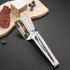 Grill Clamp Stainless Steel Steak Clamps Kitchen Barbecue Food Flipping Spatula Tongs Clip Burgers BBQ Pizza Pies Kitchen Tongs