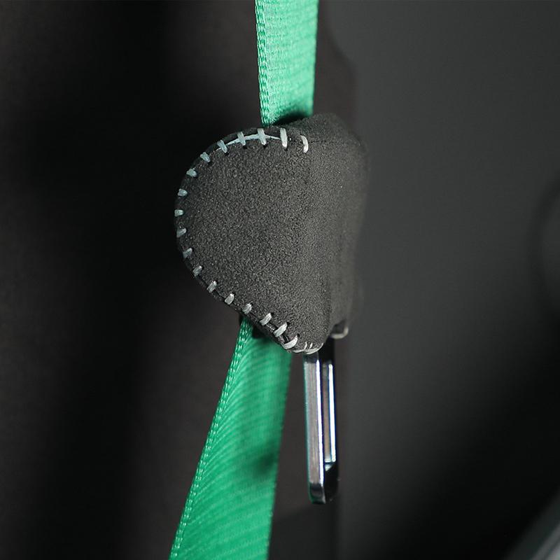 For BYD ZEEKR 001 7X Xpeng P7 Tesla Modle 3 Y New Energy Vehicle, A lcantara Automobile Front Rear Seat Belt Protectors Cover