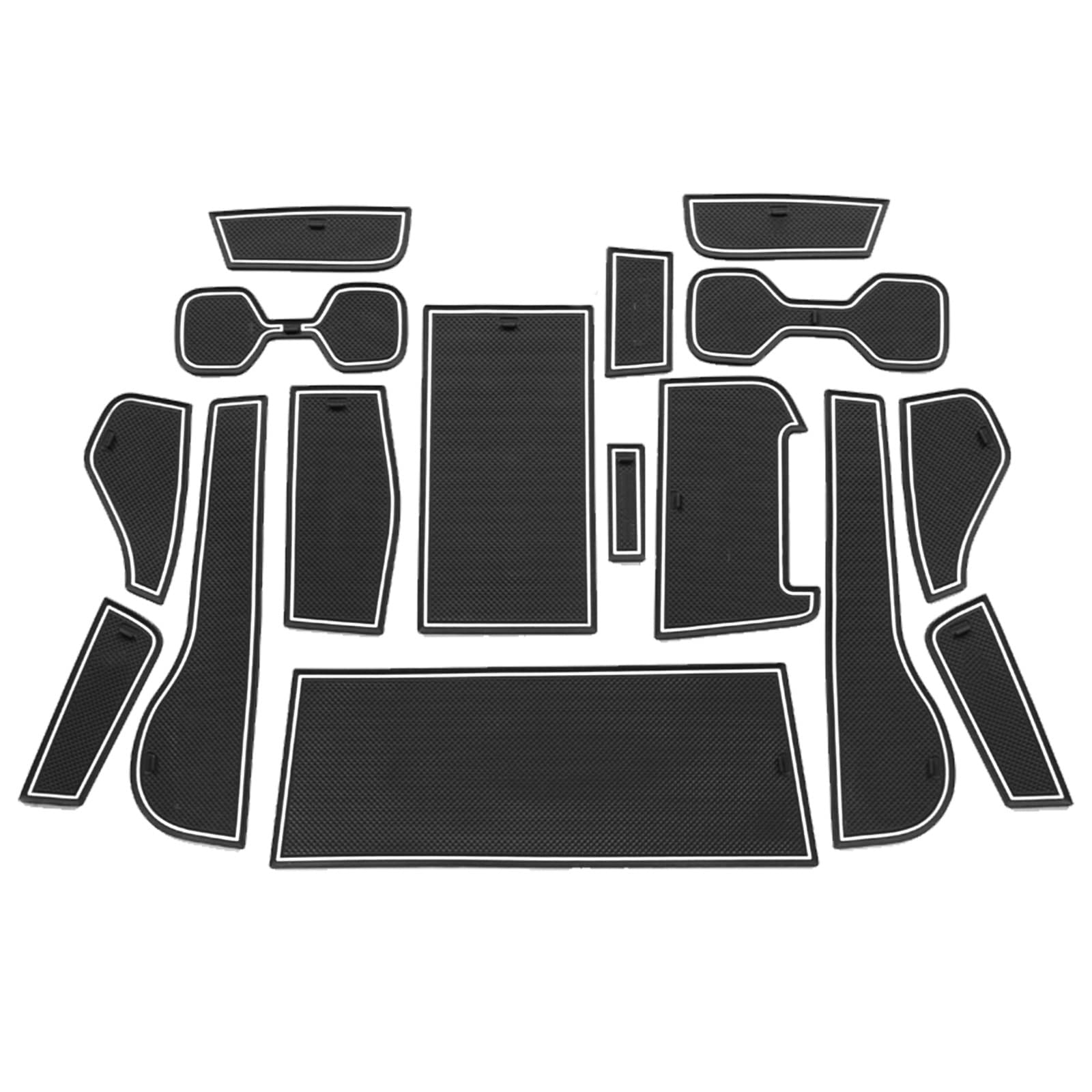 

ruiya Новый Lexus NX 2-го поколения Эксклюзивный резиновый коврик для интерьера Резиновый коврик Lexus NX Новый Лист Аксессуары Коврик для кармана Защита от царапин Шум белый