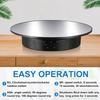 Rotating Display Stand 360 Electronic Turntable Display Spinner Stand with 7.87inch/17.6lbs Load Mirror Cover and USB