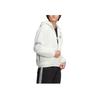 adidas Originals Trefoil Solid Patch Logo Stand Collar Fleece Jacket Unisex Jackets White HS2005
