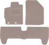 Beige Velour Floor Mats For: Toyota Yaris II Hatchback (2005-2011)