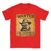 Summer Wanted Poster Cute Western Cowboy Pug Dog Hip Hop T-Shirts  100% Cotton Tee Shirt Custom Logo Short Sleeve Clothes