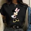 Y2k 90s Fashion T Shirts Gothic Fashion Mickey Tshirt Minnie Mouse Print T-shirt Women T Shirt Female Clothes Kawaii Disney