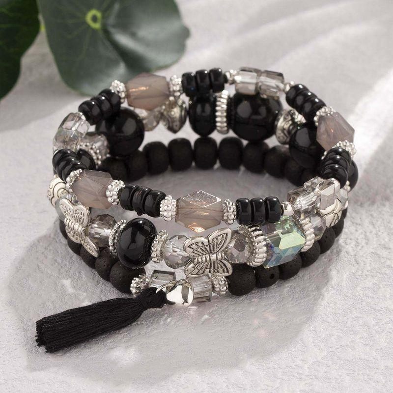 Multi-Layer Elastic Bracelet Fashion Wooden Bead