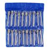 Coarse Grit Diamond Grinding Heads, 46 Mesh, 3mm Shank, 20 Pieces for Jade and Emerald Polishing