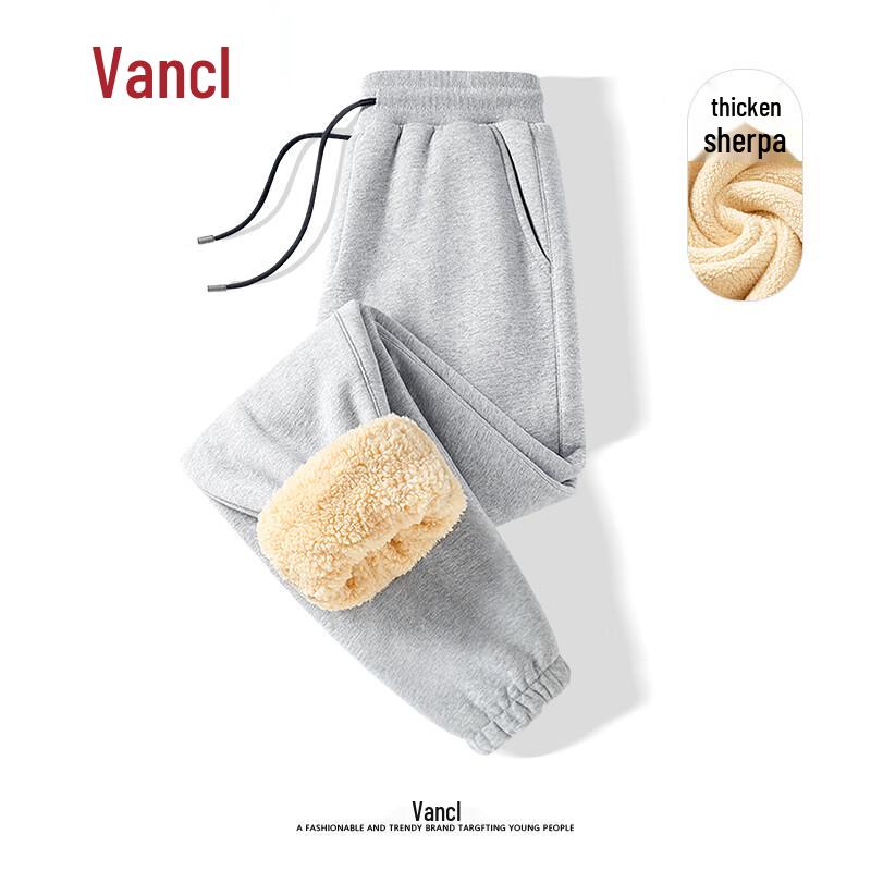 

VANCL Men s Winter Lamb Wool Lined Jogger Pants XL