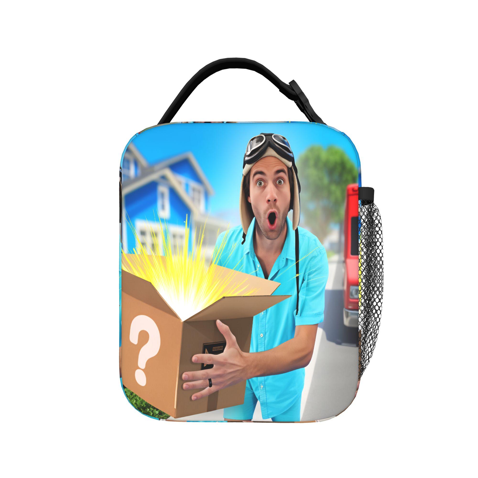 Sac à lunch Dannys Go Boîte à lunch amusante pour enfant Sac isotherme portable de voyage Impression étanche Sacs à lunch thermiques as picture