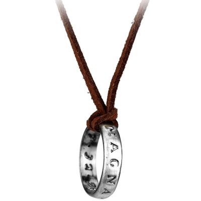Movie Game Uncharted 4 Necklace Nathan Drake Cosplay Ring Video Ring Necklace