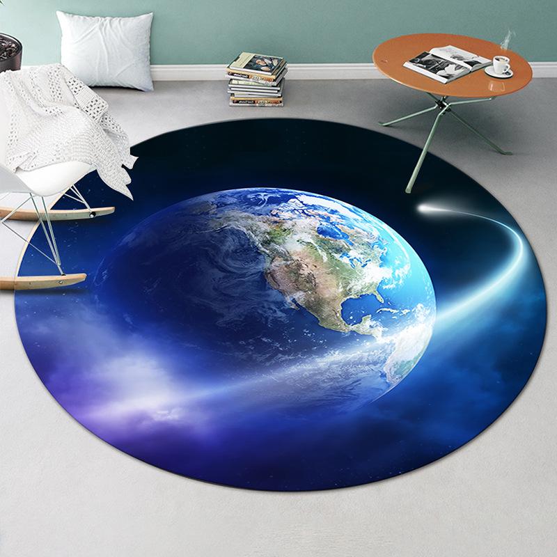 

Декоративный ковер Коврики с мультяшным принтом Круглый ковер для гостиной Коврик для пола Противоскользящий коврик 180*180cm
