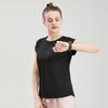 Women's Breathable Summer Sports T-Shirt - Moisture-Wicking, Round Neck, Short Sleeve, Dance & Fitness Style