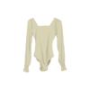 Maillot de Ballet de Manga Larga Body de Gimnasia Elástico Ropa de Baile para Mujeres Adultas Maillots de Bailarina