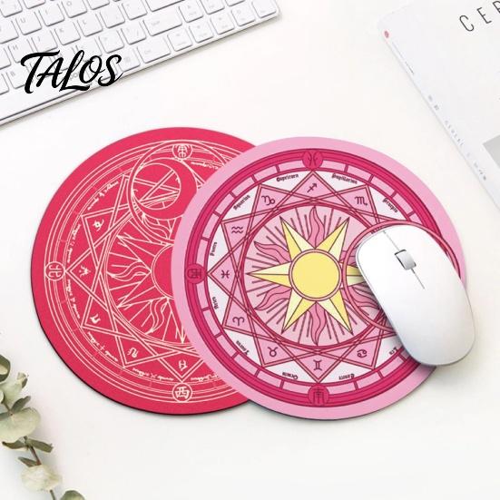 1/5Pcs Lua Planeta Folhas Redonda Antiderrapante Mesa Gaming Mouse Pad Tapete Mousepad