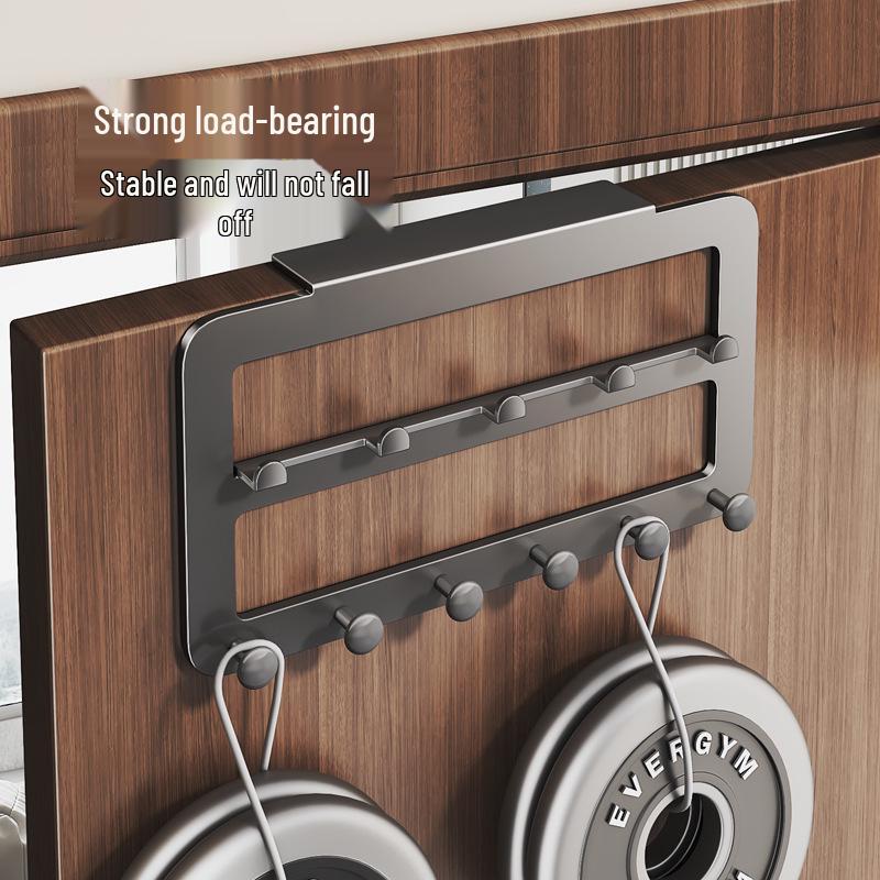 Over-the-Door Hook & Coat Hanger: No-Punch Wall-Mounted Storage Rack
