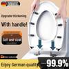 Rosecret Deutscher Universeller Verdickter Toilettensitz mit Absenkautomatik