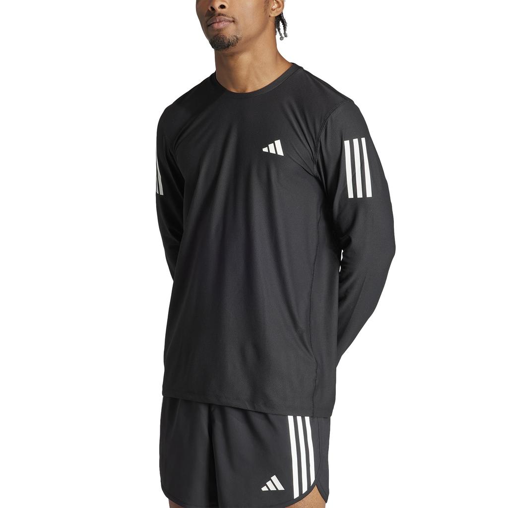 Adidas Own the Run Langarm Laufshirt Schwarz Größe XL T-Shirt, Herren IKM72, (IN1486),