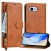 Compact Solid Color Zipper Phone Case with Card Slot & Anti-fall Protection