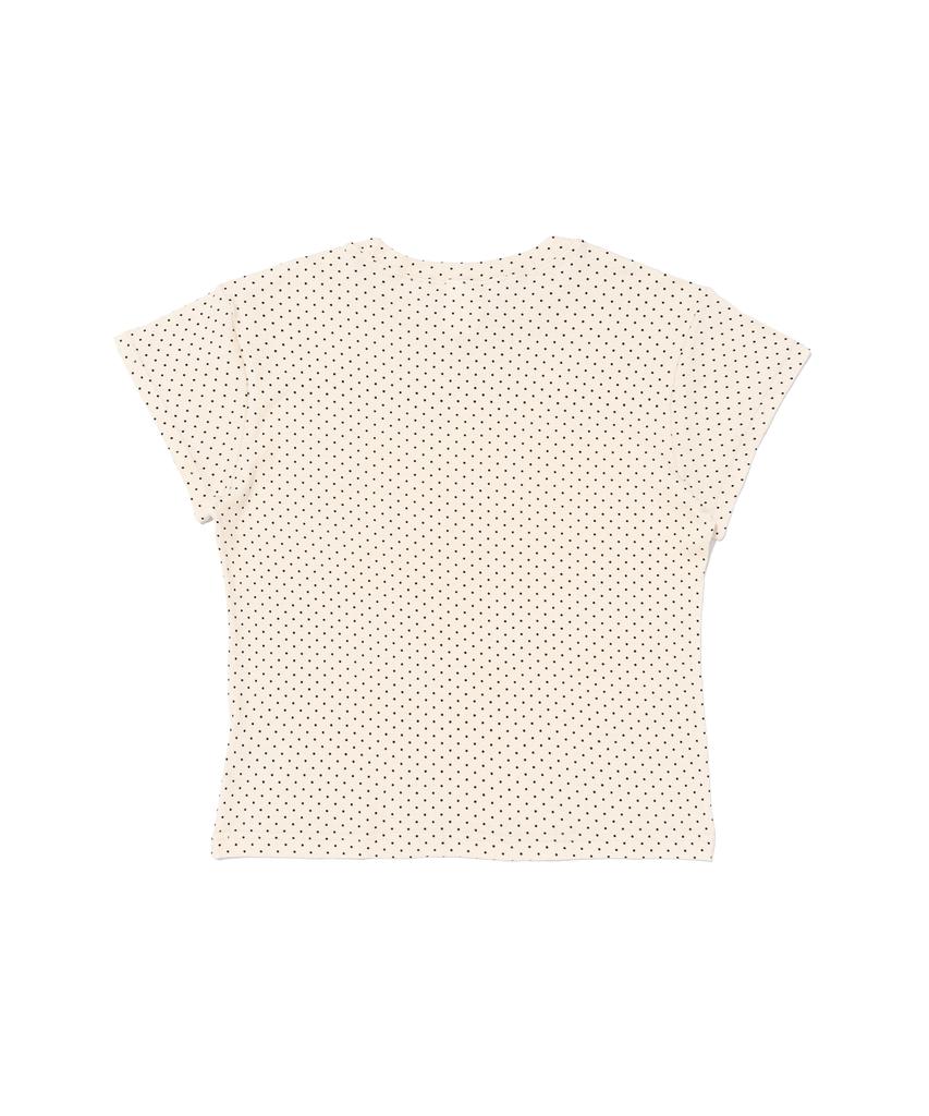 CARGOBROS FOR WOMAN Vintage Heart Paris Flag Short Sleeve T-Shirt (Ivory)