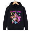 Moda Primavera e Autunno T-shirt da Donna Demon Hunter Anime Stampa 3D Ragazza Pullover Casual Felpa a Manica Lunga Top Oversize da Donna Abbigliamento