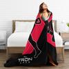 TRON Ares Dillinger Systems Flannel Blanket Runner Identity Disc Fashion Throw Blankets for Home 150*125cm Lightweight