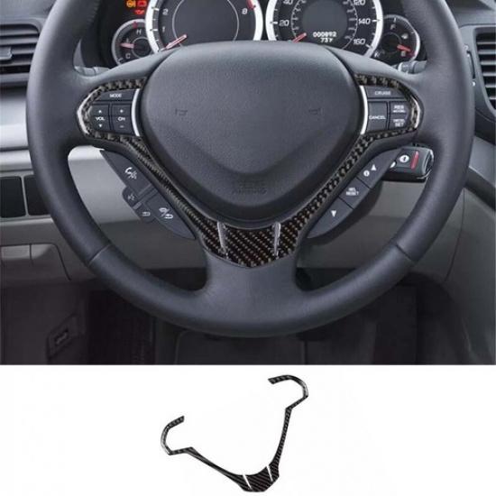 Cover Trim 2009-14 For Acura TSX Car Interior Steering Wheel Accent Carbon Fiber