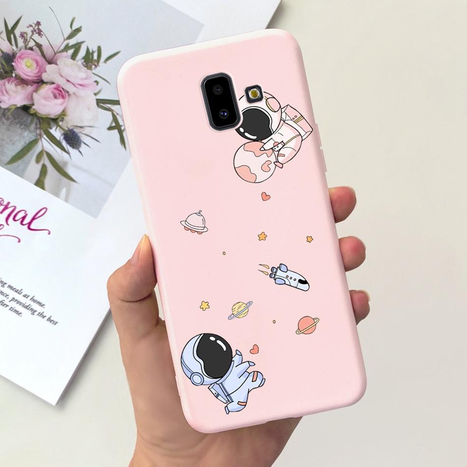 For Samsung Galaxy J6 Plus 2018 Case Samsung J6 (2018) J6+ J 6 J6Plus J610F J600G Cute Candy Color Soft Silicoe Phone Back Cover