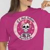Valentine's Day Coquette Skeleton Unisex Softstyle T-Shirt, If I Had Feelings, They'd Be for You, Pink Hair, Hair Bow, Funny Love Tee