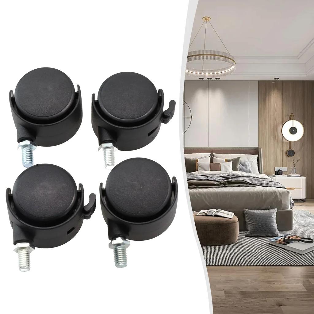 Feet Caster Furniture Wheel Chair Replacement Restaurant Cart Floor-protecting For Coffee Table Hardware Plastic Accessories