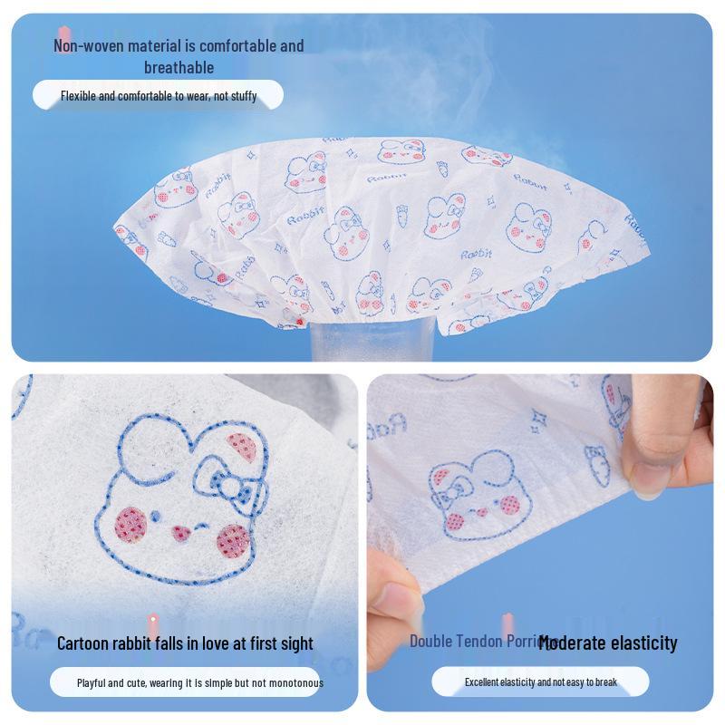 Children's Anti-slip Cartoon Shoe Covers: Thick, Non-woven, Disposable, Wear-resistant Indoor Foot Covers