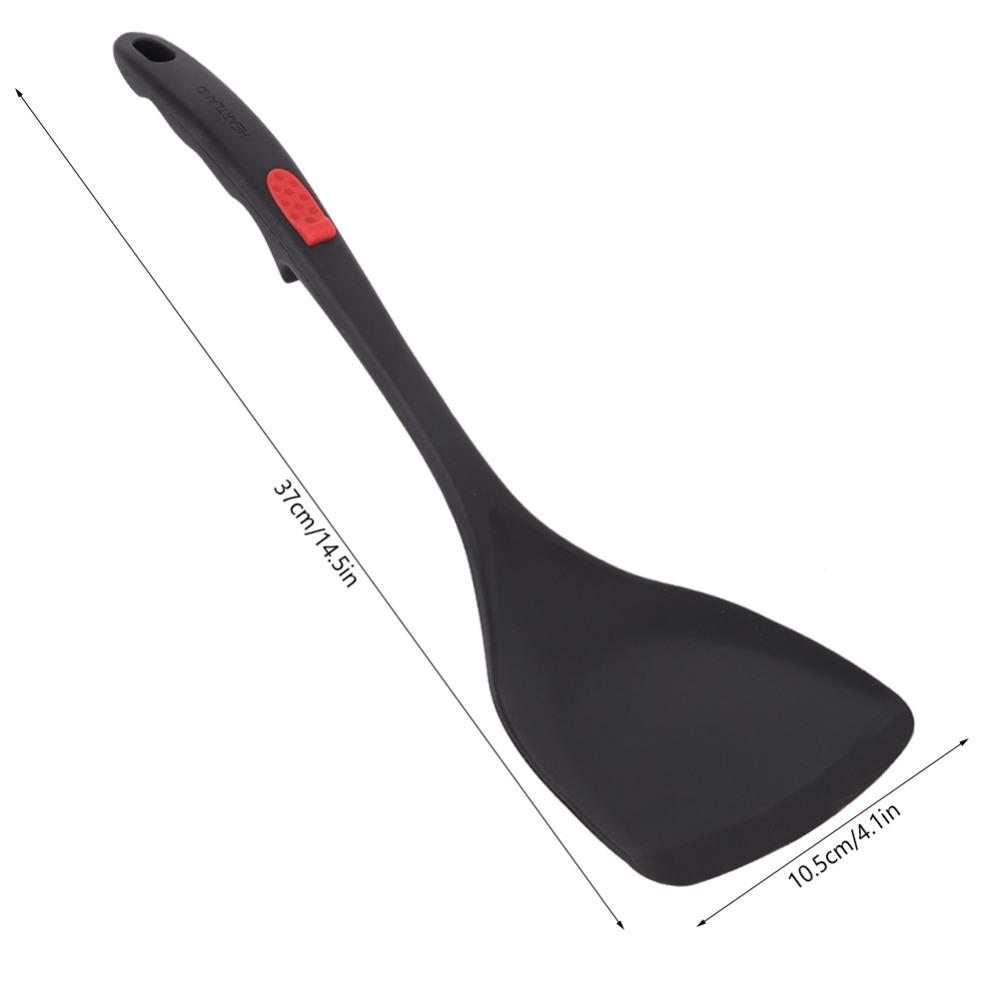 Silicone Silicone Spatula Black Long Handle Spatula Practical Kitchen Spatula Baking