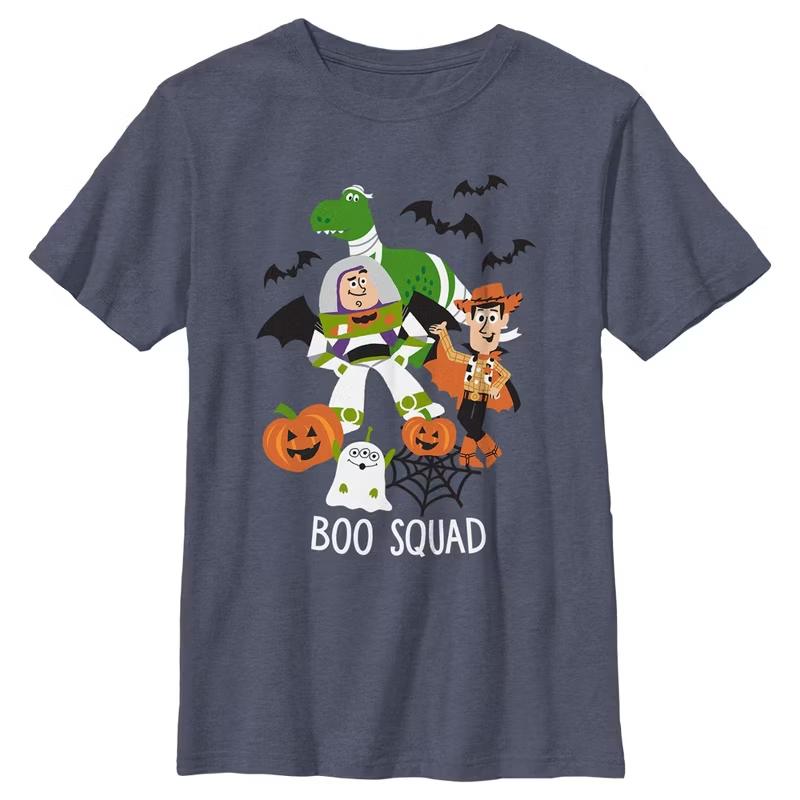 

2025 New Halloween Toy Story Boys Girls Summer TShirt Family ParentChild Clothing Casual Oversized Unisex Women Short Sleeve Top S