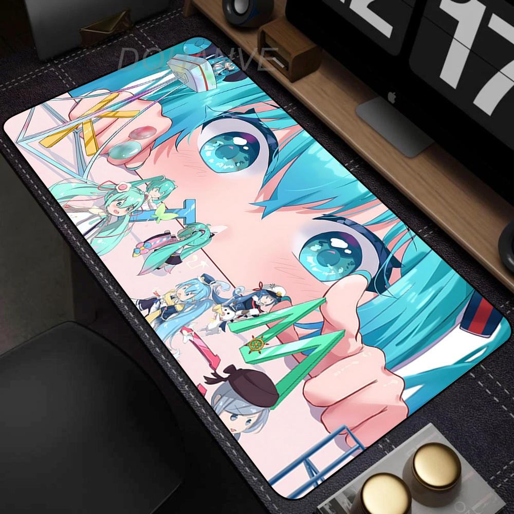 XXL Mouse Pad H-hatsune Miku Mousepads Multi Size Keyboard Pads Desk Mats Extended Mausepad Office Gaming Accessories Mousepad