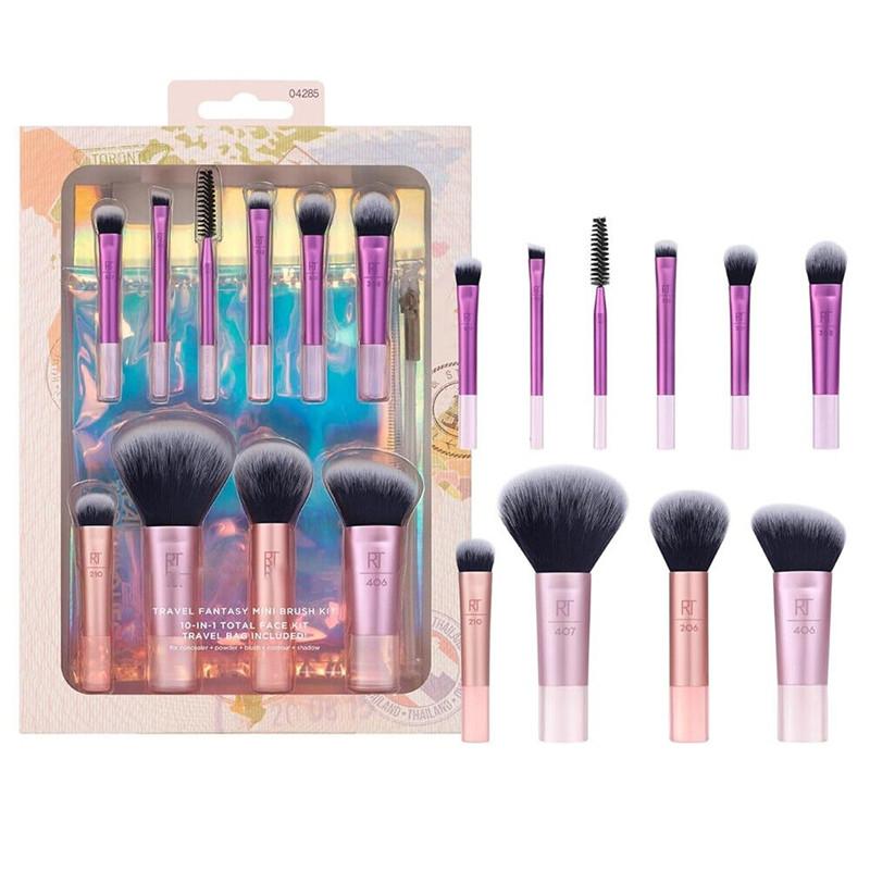 

10шт Real Techniques набор кистей для макияжа тональная основа гладкие спонжи для смешивания пуховка 1 Set