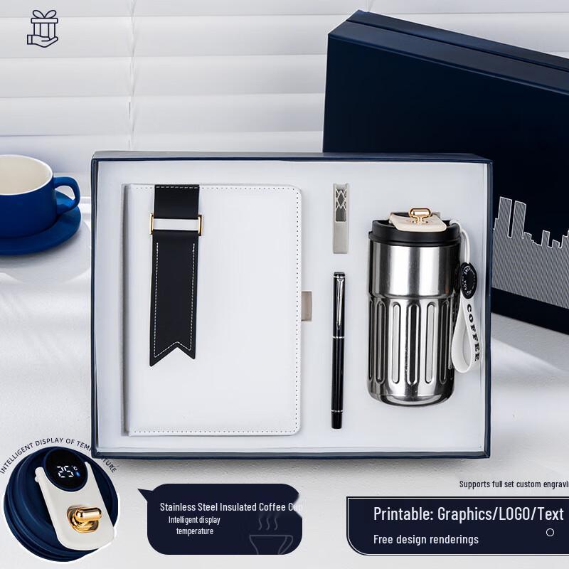 Huazao Baijia A1 Executive Gift Set Thermos Cup + Notebook + Signature Pen + USB Drive